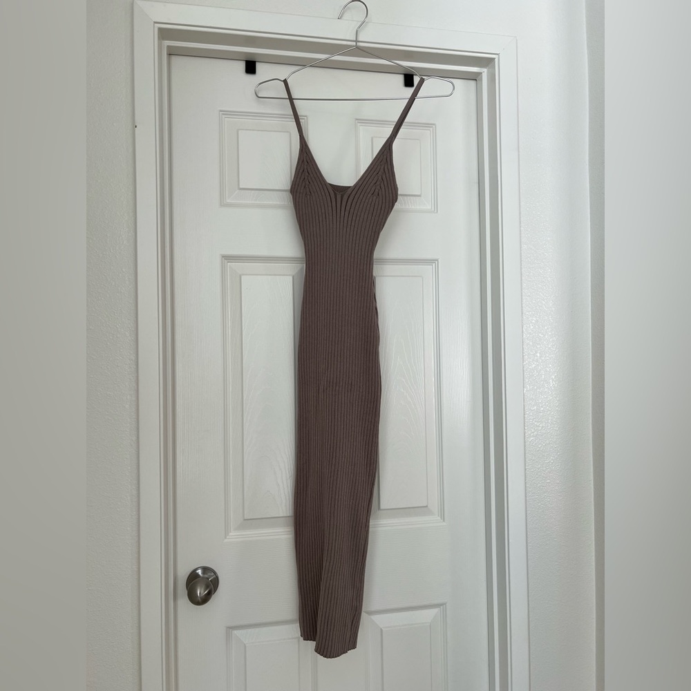 Dark Lavender Knit Dress